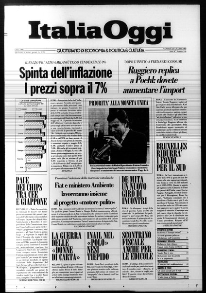 Italia oggi : quotidiano di economia finanza e politica